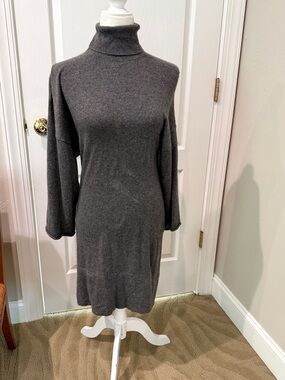 Karoo by Mark Eisen 100% Cashmere Turtleneck Dolman Dress